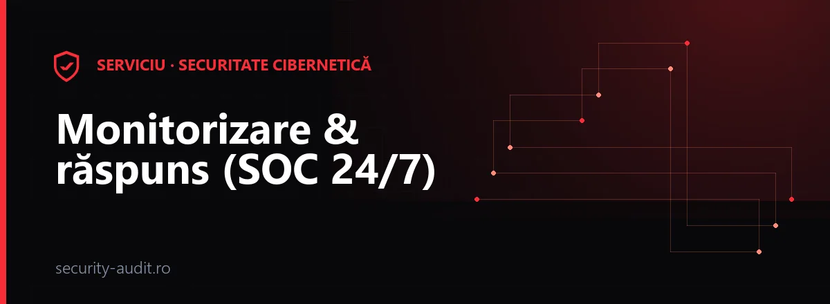 Monitorizare & răspuns (SOC 24/7) — security-audit.ro